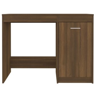 Bureau 100x50x76 cm bewerkt hout bruin eikenkleur 4