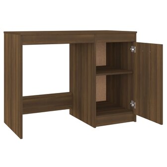 Bureau 100x50x76 cm bewerkt hout bruin eikenkleur 6