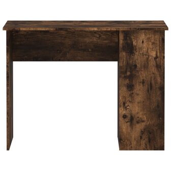 Bureau 100x55x75 cm bewerkt hout gerookt eikenkleurig 4