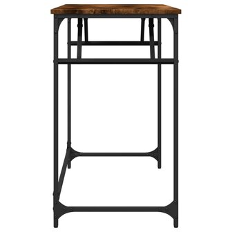 Bureau 100x45x76 cm hout en gepoedercoat staal gerookt eiken 6
