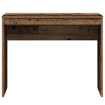 Bureau 90x40x72 cm bewerkt hout oud houtkleurig 4