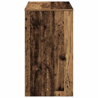Bureau 90x40x72 cm bewerkt hout oud houtkleurig 5