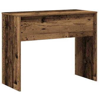 Bureau 90x40x72 cm bewerkt hout oud houtkleurig 6