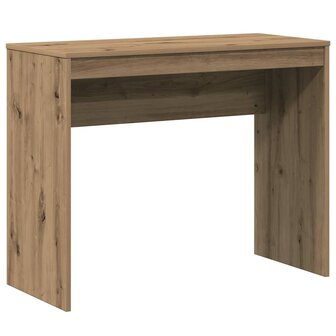 Bureau 90x40x72 cm bewerkt hout artisanaal eikenkleur 1