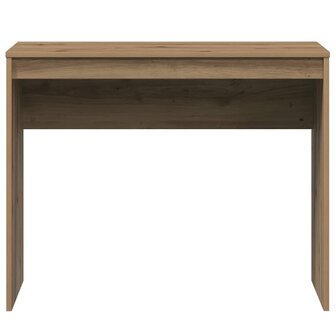 Bureau 90x40x72 cm bewerkt hout artisanaal eikenkleur 4