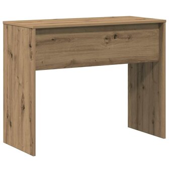 Bureau 90x40x72 cm bewerkt hout artisanaal eikenkleur 6