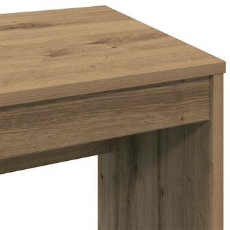 Bureau 90x40x72 cm bewerkt hout artisanaal eikenkleur 7