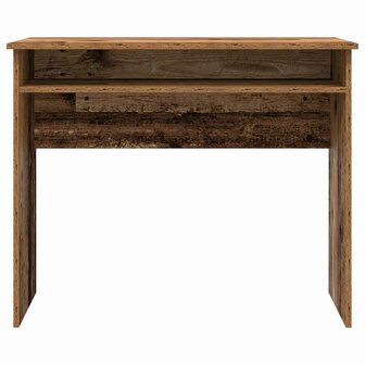 Bureau 90x50x74 cm bewerkt hout oud houtkleurig 4