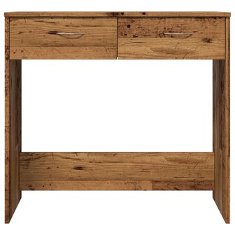 Bureau 80x40x75 cm bewerkt hout oud houtkleurig 5