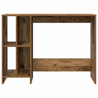 Bureau 102,5x35x75 cm bewerkt hout oud houtkleurig 4