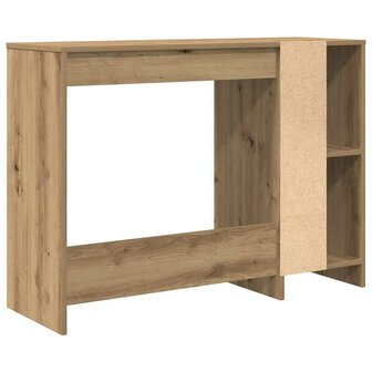 Bureau 102,5x35x75 cm bewerkt hout artisanaal eikenkleur 6