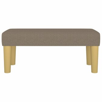 Bankje 70x30x30 cm stof taupe 3
