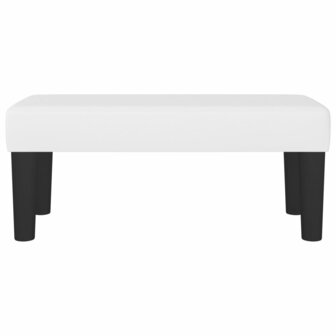 Bankje 70x30x30 cm kunstleer wit 3
