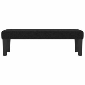 Bankje 100x30x30 cm stof zwart 3