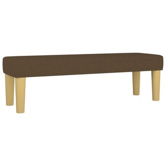 Bankje 100x30x30 cm stof donkerbruin 2