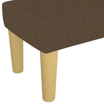 Bankje 100x30x30 cm stof donkerbruin 5