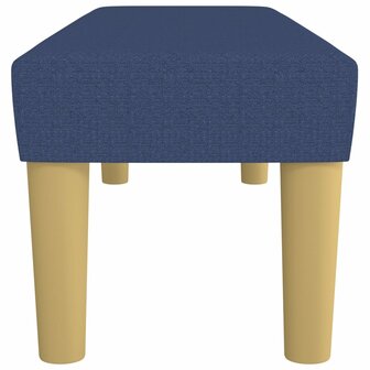 Bankje 100x30x30 cm stof blauw 4
