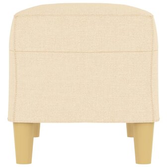 Bankje 70x35x41 cm stof cr&egrave;mekleurig 4