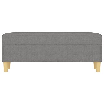 Bankje 100x35x41 cm stof donkergrijs 3
