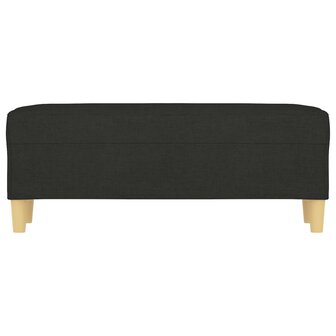 Bankje 100x35x41 cm stof zwart 3
