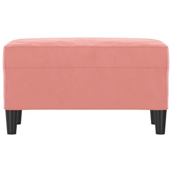 Bankje 70x35x41 cm fluweel roze 3