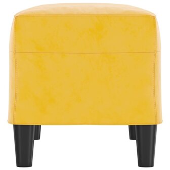Bankje 70x35x41 cm fluweel geel 4
