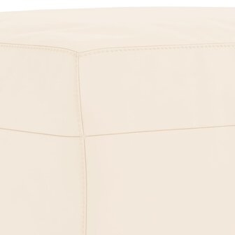 Bankje 70x35x41 cm fluweel cr&egrave;mekleurig 5