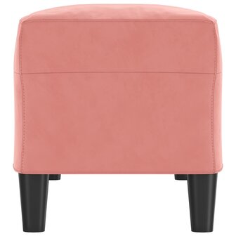 Bankje 100x35x41 cm fluweel roze 4