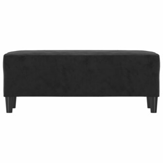 Bankje 100x35x41 cm fluweel zwart 3
