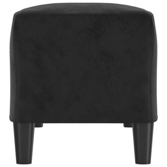 Bankje 100x35x41 cm fluweel zwart 4