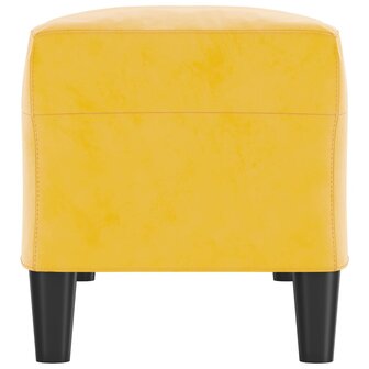 Bankje 100x35x41 cm fluweel geel 4