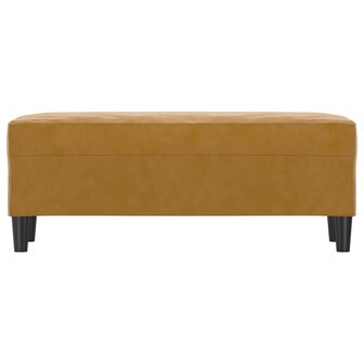Bankje 100x35x41 cm fluweel bruin 3