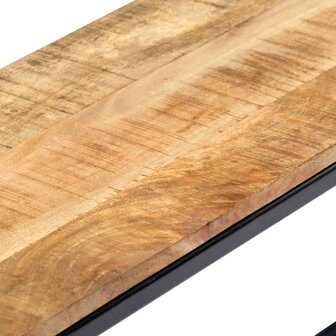 Eetbank 120 cm massief ruw mangohout 5