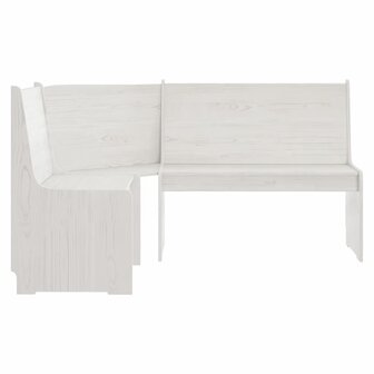 Hoekbank REINE 151 cm massief grenenhout wit 3