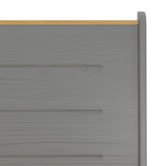 Hoekbank REINE 151 cm massief grenenhout honingbruin en grijs 4