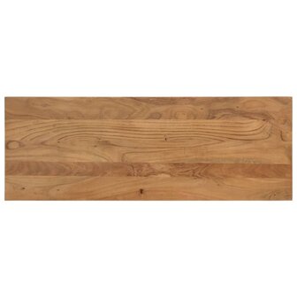 Eetkamerbank 110x40x46 cm massief acaciahout en staal 4