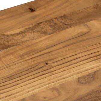 Eetkamerbank 110x40x46 cm massief acaciahout en staal 6