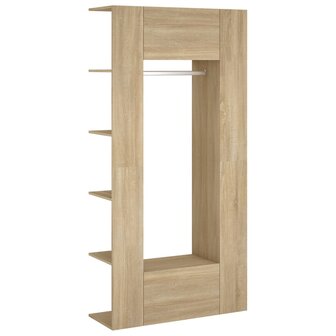 Gangkasten 2 st bewerkt hout sonoma eikenkleurig 2