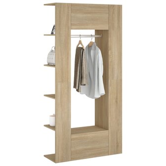 Gangkasten 2 st bewerkt hout sonoma eikenkleurig 5