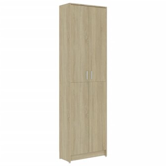 Gangkast 55x25x189 cm bewerkt hout sonoma eikenkleurig 2