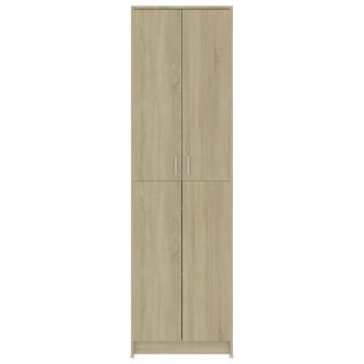 Gangkast 55x25x189 cm bewerkt hout sonoma eikenkleurig 7