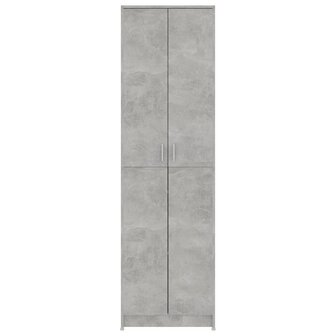 Gangkast 55x25x189 cm bewerkt hout betongrijs 7