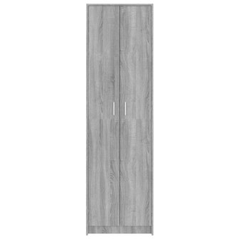 Gangkast 55x25x189 cm bewerkt hout grijs sonoma eikenkleurig 7
