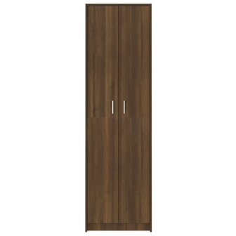 Gangkast 55x25x189 cm bewerkt hout bruin eikenkleur 7