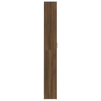Gangkast 55x25x189 cm bewerkt hout bruin eikenkleur 8