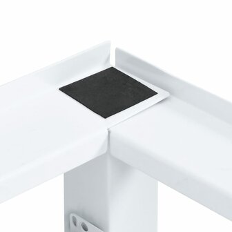 Wasmachine- en drogerverhoger met uittrekbare schappen wit 7