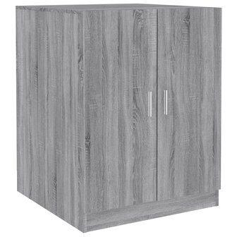 Wasmachinekast bewekrt hout grijs sonoma eikenkleurig 9