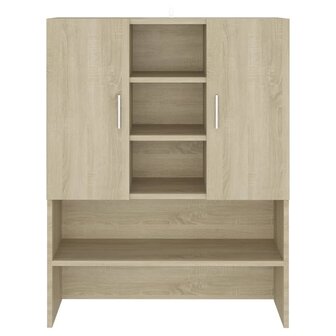 Wasmachinekast 70,5x25,5x90 cm sonoma eikenkleurig 3