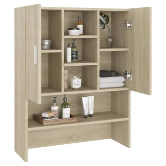 Wasmachinekast 70,5x25,5x90 cm sonoma eikenkleurig 6