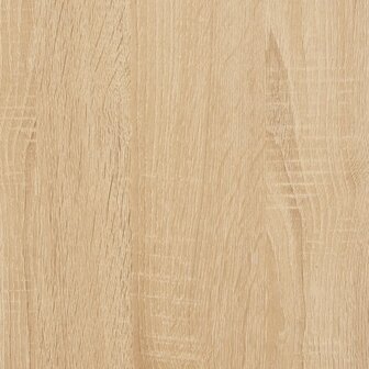 Wasmachinekast 64x24x190 cm wit en sonoma eikenkleurig 8